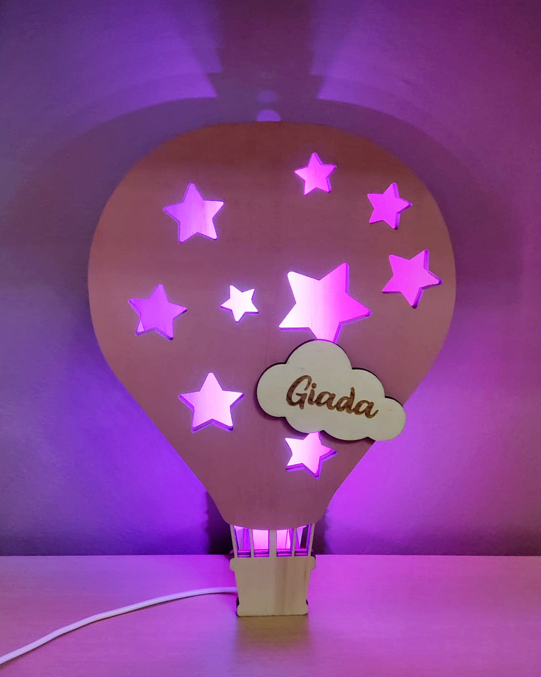 MONGOLFIERA LUMINOSA KIDS PERSONALIZZABILE